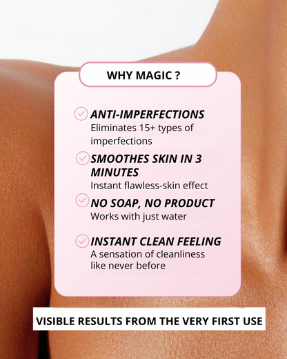 Silk exfoliating glove