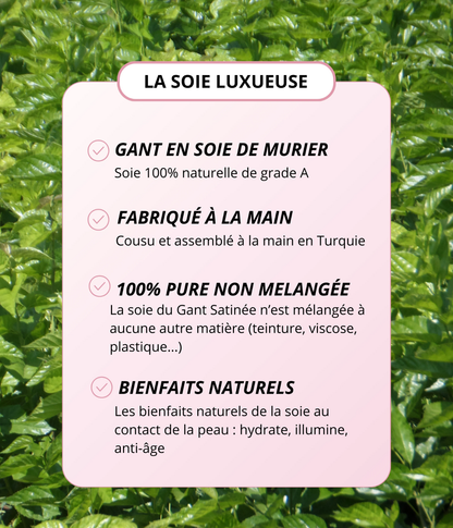 Silk exfoliating glove