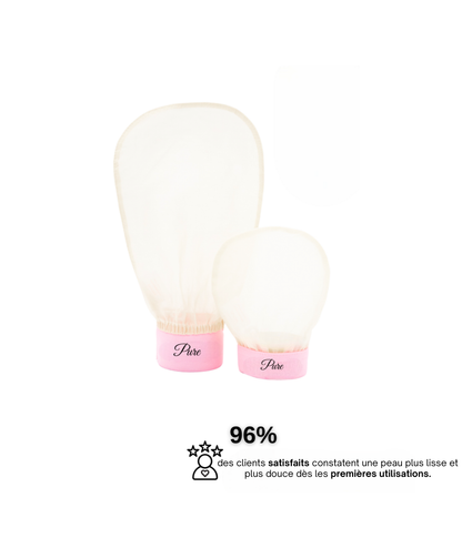 Silk exfoliating glove