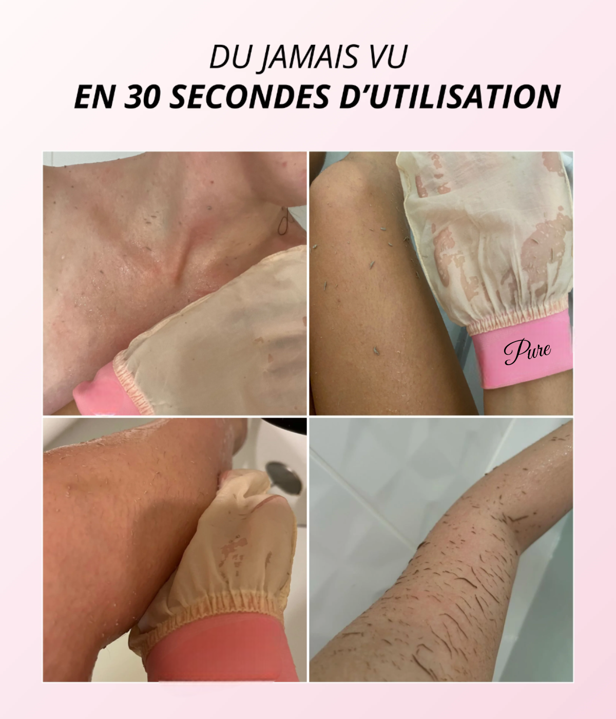 Silk exfoliating glove